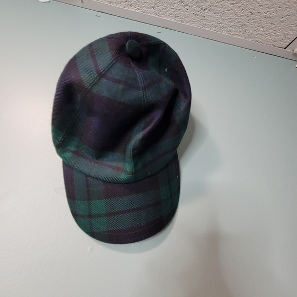 Scotland Shop Wool Black Watch Modern Tartan Plaid Golf Cap NWT - Picture 1 of 2
